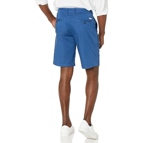 Armani Exchange Mens 10" Bermuda Shorts in Stretch Cotton Blend Blue 38 - Picture 2 of 7